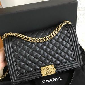 Black Chanel Boy Bag Excellent Condition